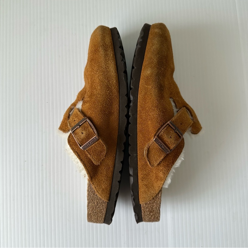 Birkenstock Boston Shearling Clogs Mink, 8-8.5 (39) - Picture 9 of 13